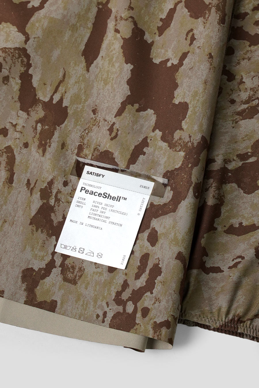 SATISFY - CHEMISE PEACESHELL RIVER CAMOUFLAGE - LE LABO STORE