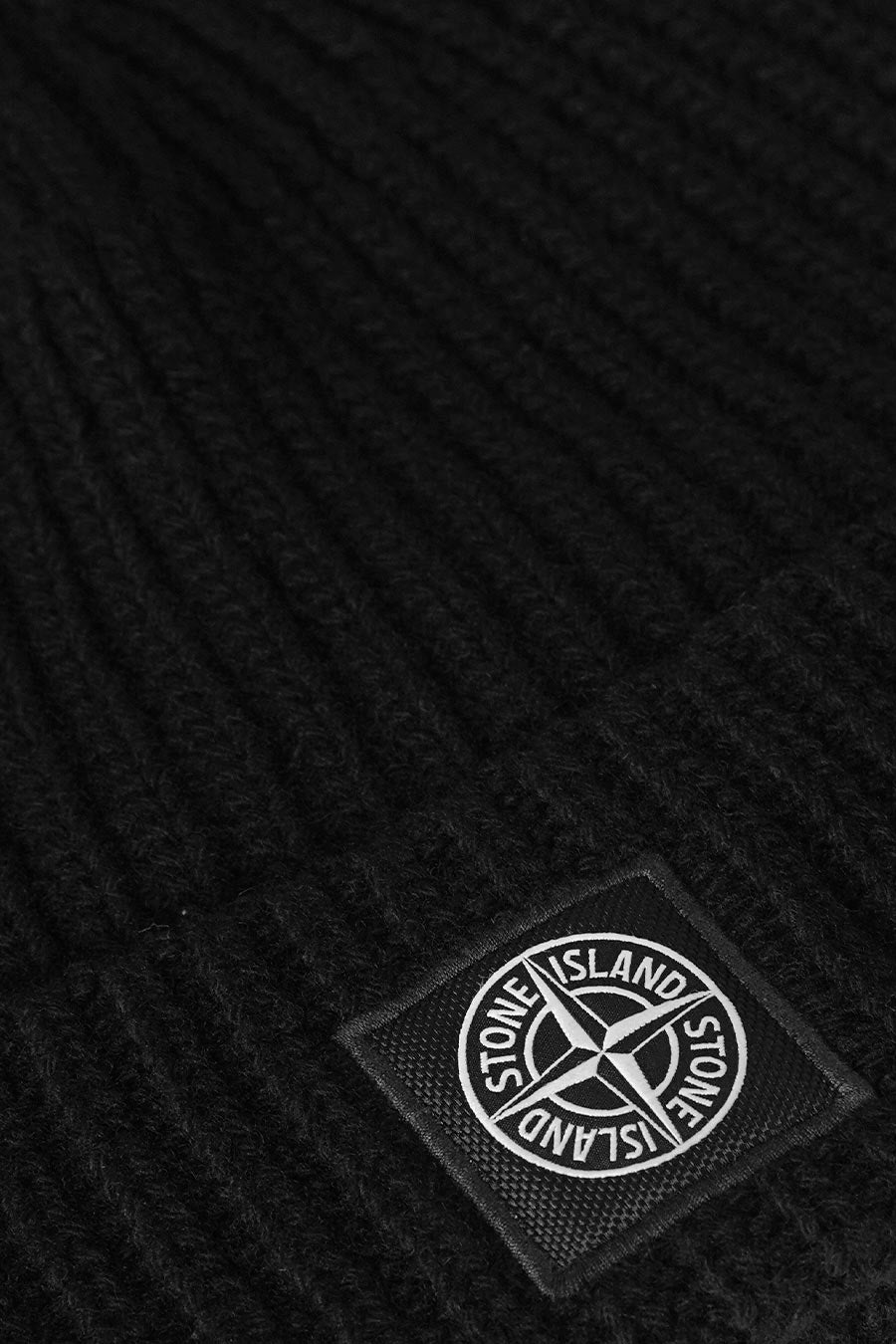 Stone Island - BONNET FULL RIB RWS WOOL NOIR - LE LABO STORE