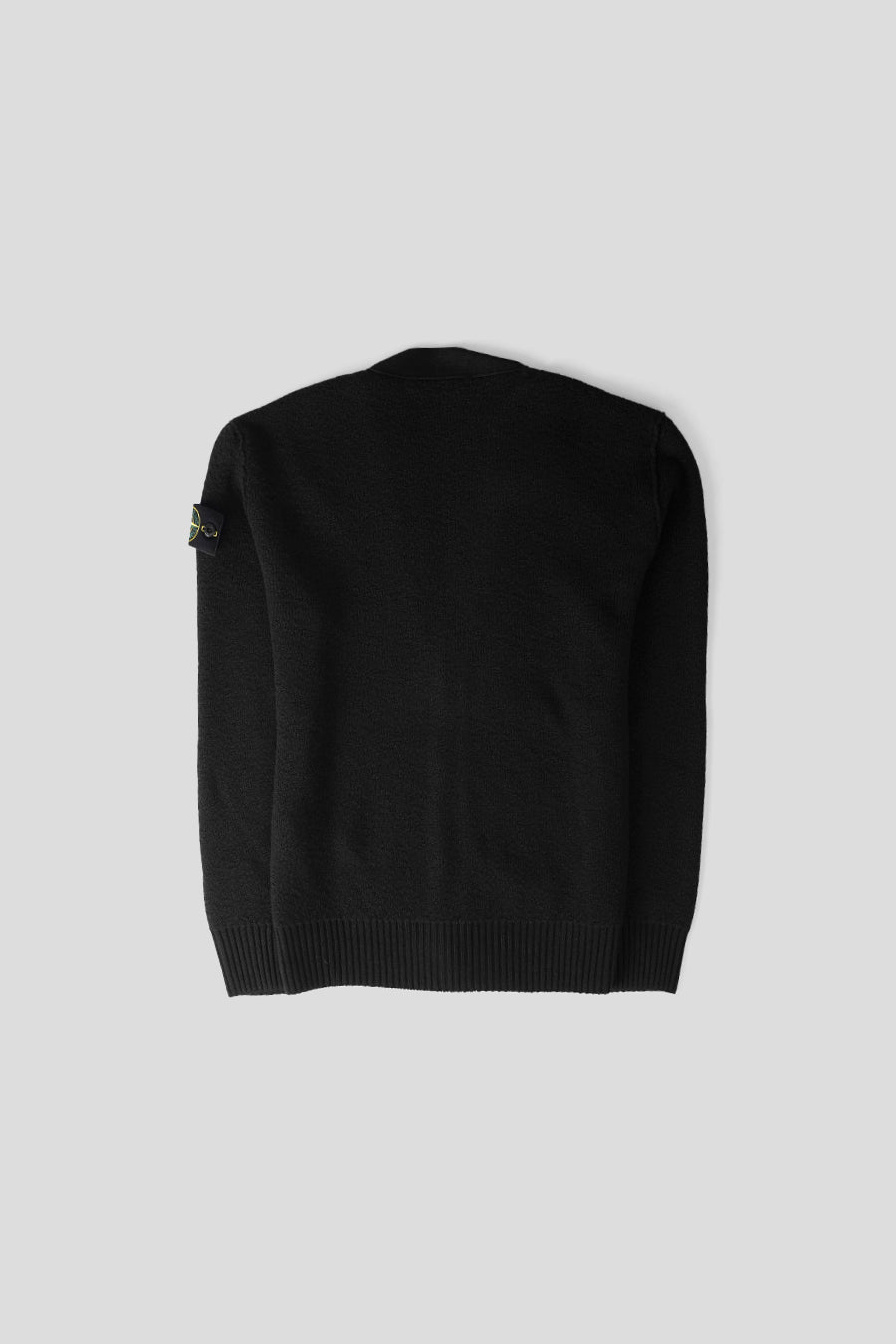 Stone Island - CARDIGAN PURE RWS WOOL NOIR - LE LABO STORE
