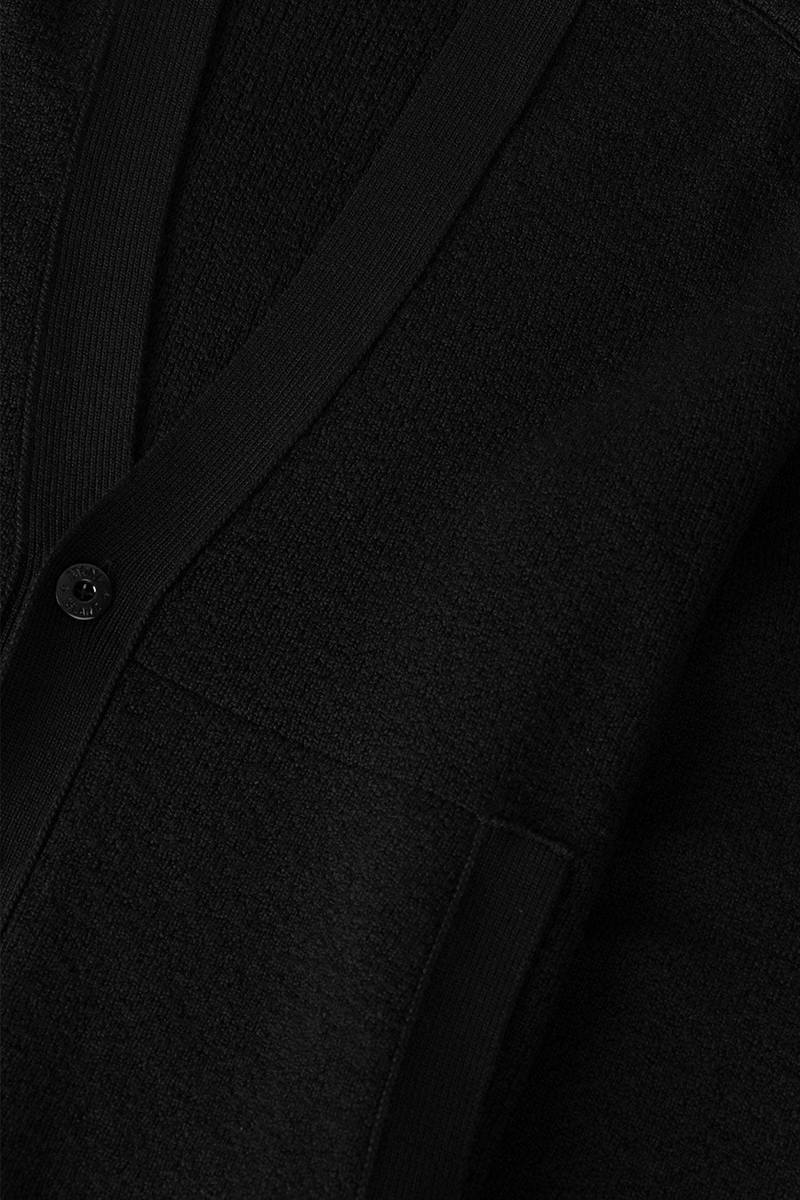 Stone Island - CARDIGAN PURE RWS WOOL NOIR - LE LABO STORE
