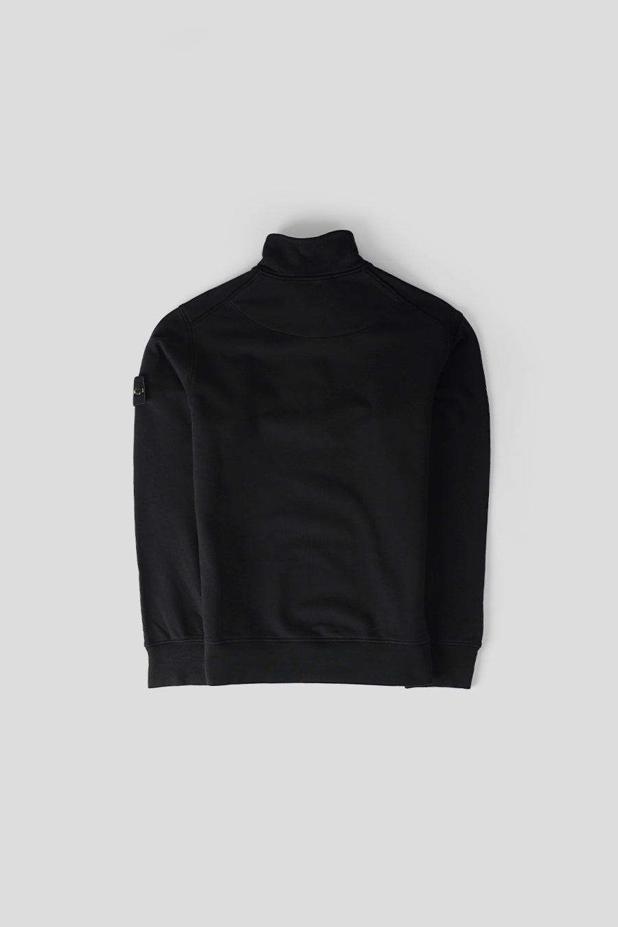 Stone Island - PULL ZIP ORGANIC COTTON FLEECE NOIR - LE LABO STORE