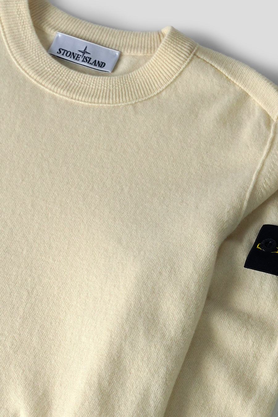 Stone Island - SWEATER RWS GEELONG WOOL IVORY - LE LABO STORE