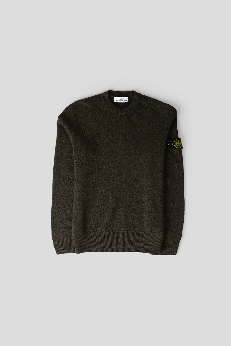 Stone Island - PULL RAS-DU-COU PURE RWS WOOL GRIS CHARBON - LE LABO STORE