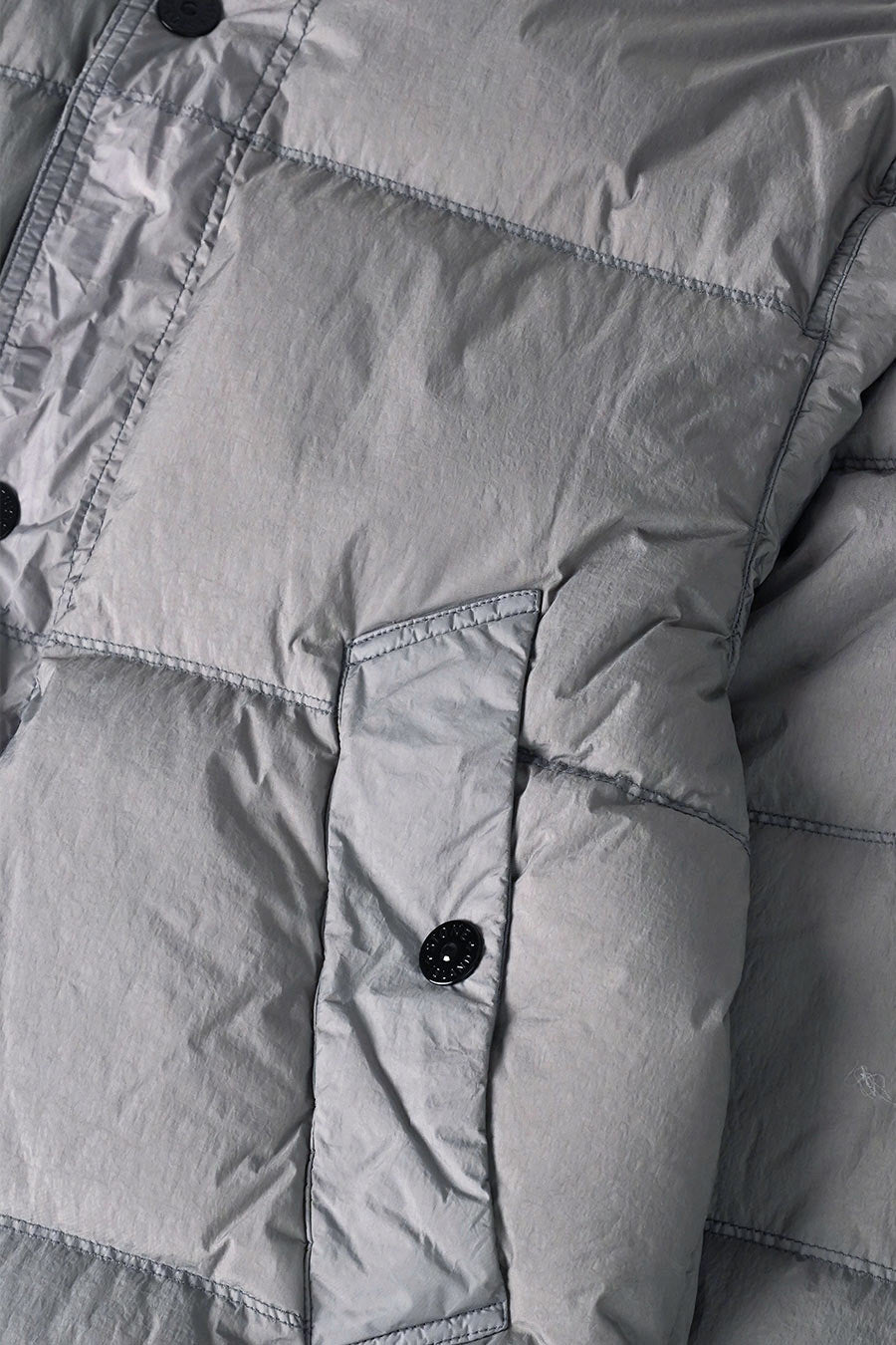 Stone Island - CRINCKLE REPS NY GREY DOWN JACKET - LE LABO STORE