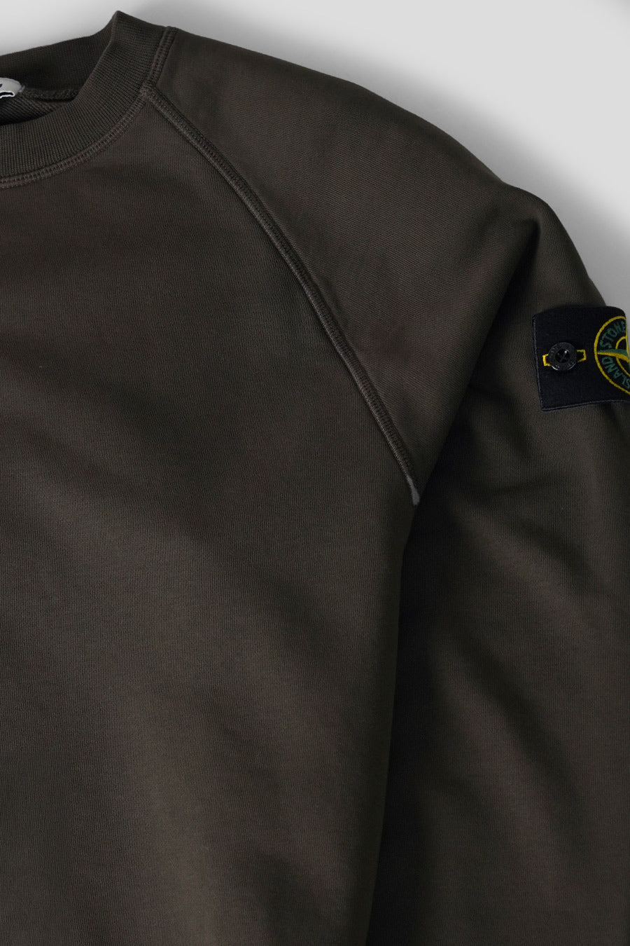 Stone Island - CREWNECK ORGANIC COTTON FLEECE BROWN - LE LABO STORE