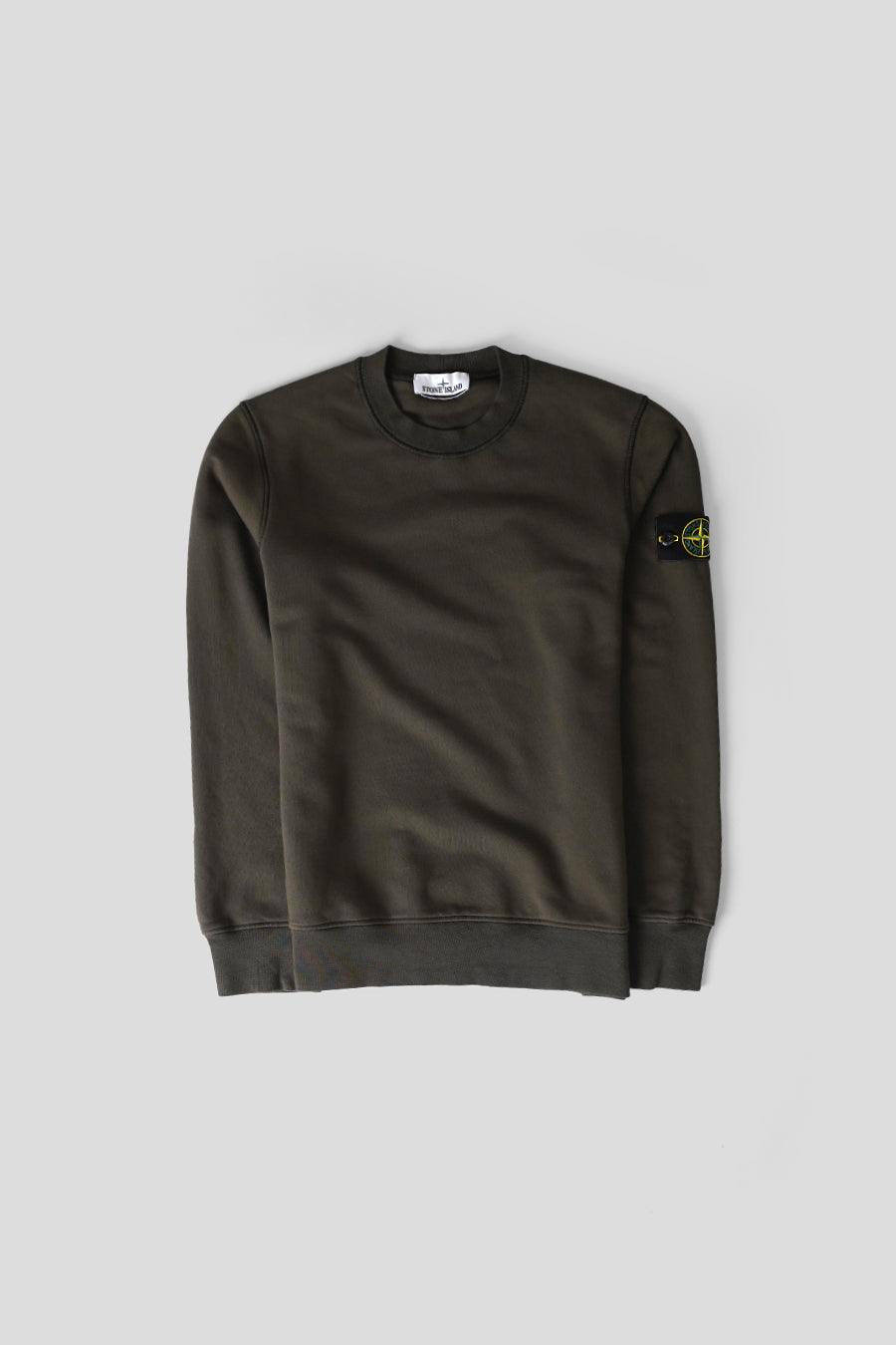 Stone Island - CREWNECK ORGANIC COTTON RAGLAN FLEECE MARRON - LE LABO STORE