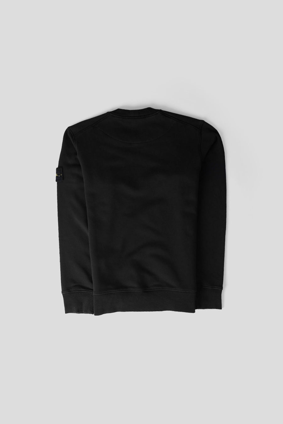 Stone Island - CREWNECK ORGANIC COTTON RAGLAN FLEECE NOIR - LE LABO STORE