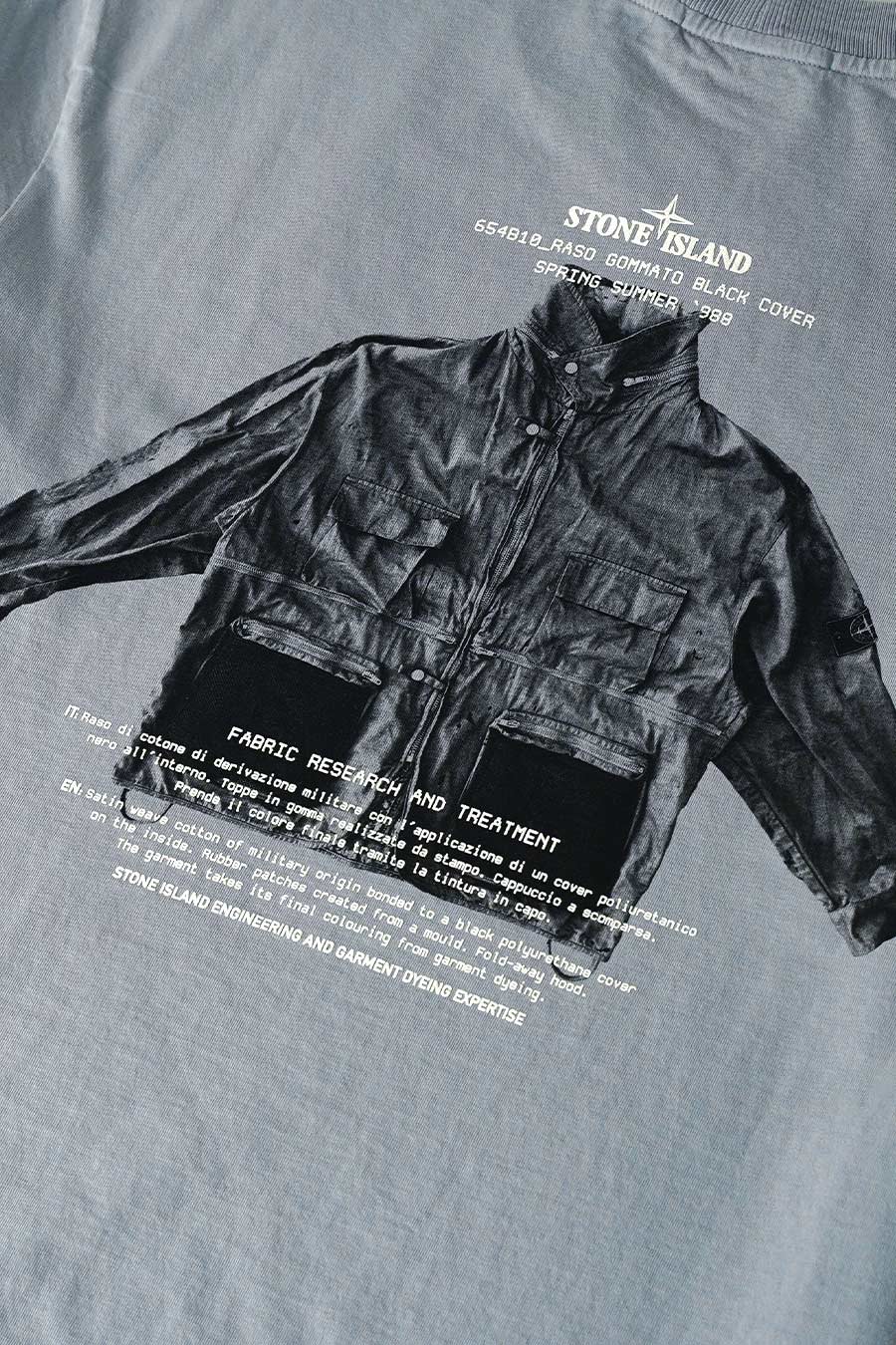 Stone Island - T-SHIRT ACHIVIO AW26 GRIS CENDRÉ - LE LABO STORE