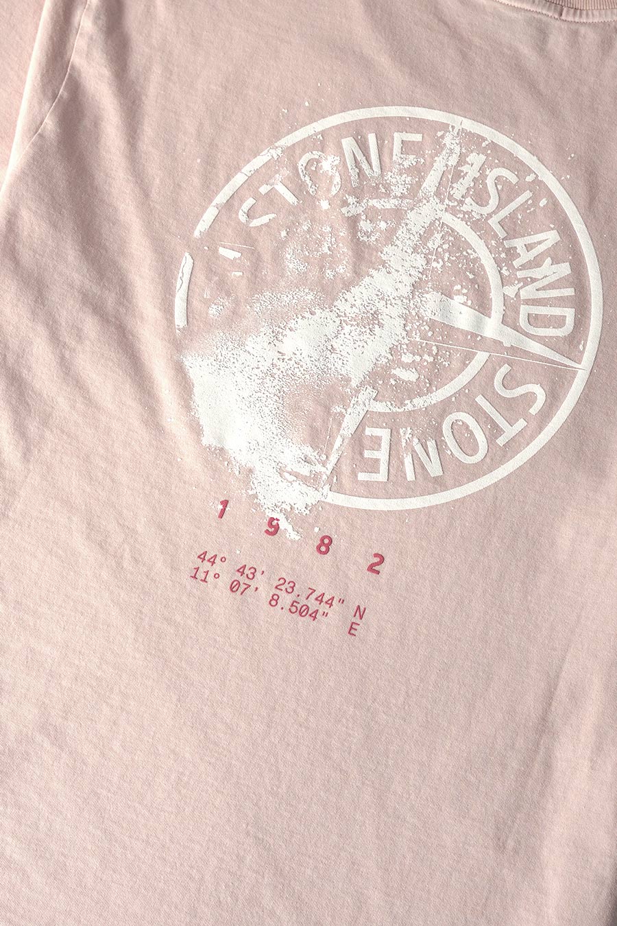 Stone Island - T-SHIRT COMPASS DESERT ROSE PÂLE - LE LABO STORE