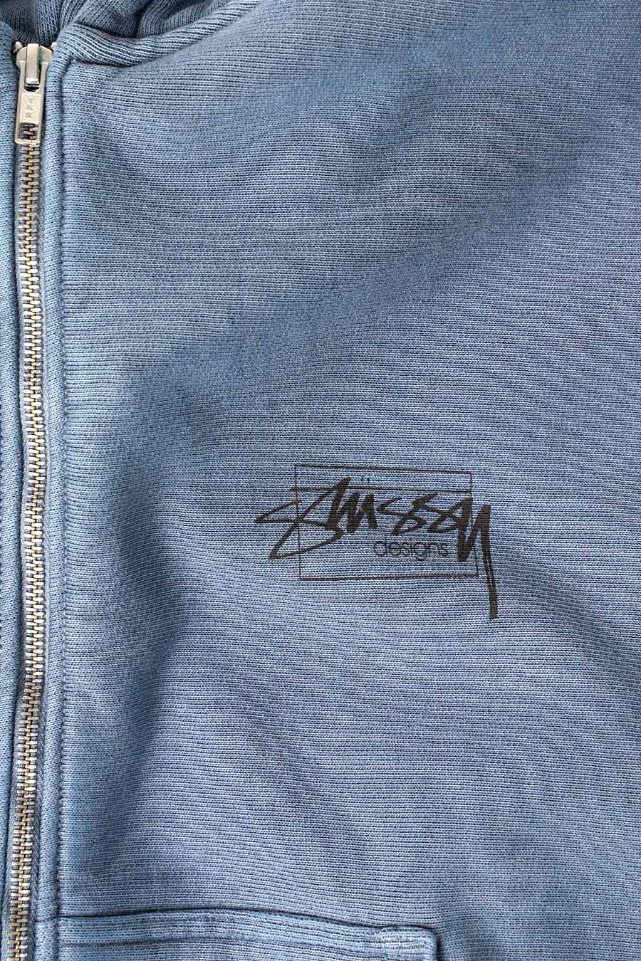 Stussy - MODERN AGE PIG. DYED ZIP HOOD NAVY - LE LABO STORE