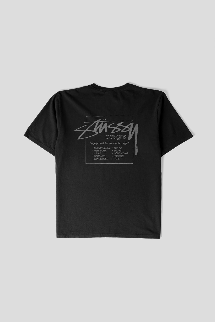 Stussy - MODERN AGE PIG. DYED TEE BLACK - LE LABO STORE