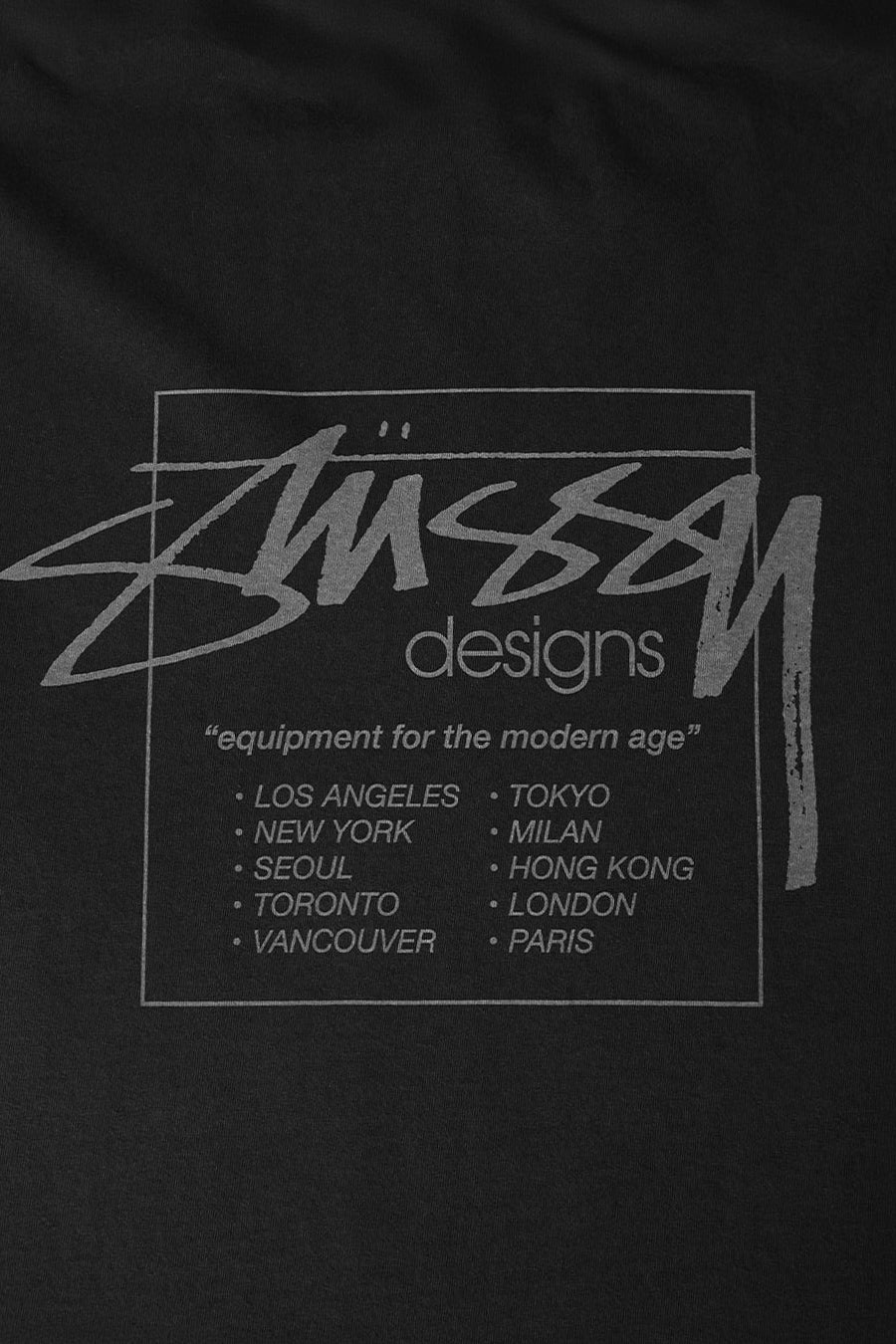 Stussy - MODERN AGE PIG. DYED TEE BLACK - LE LABO STORE