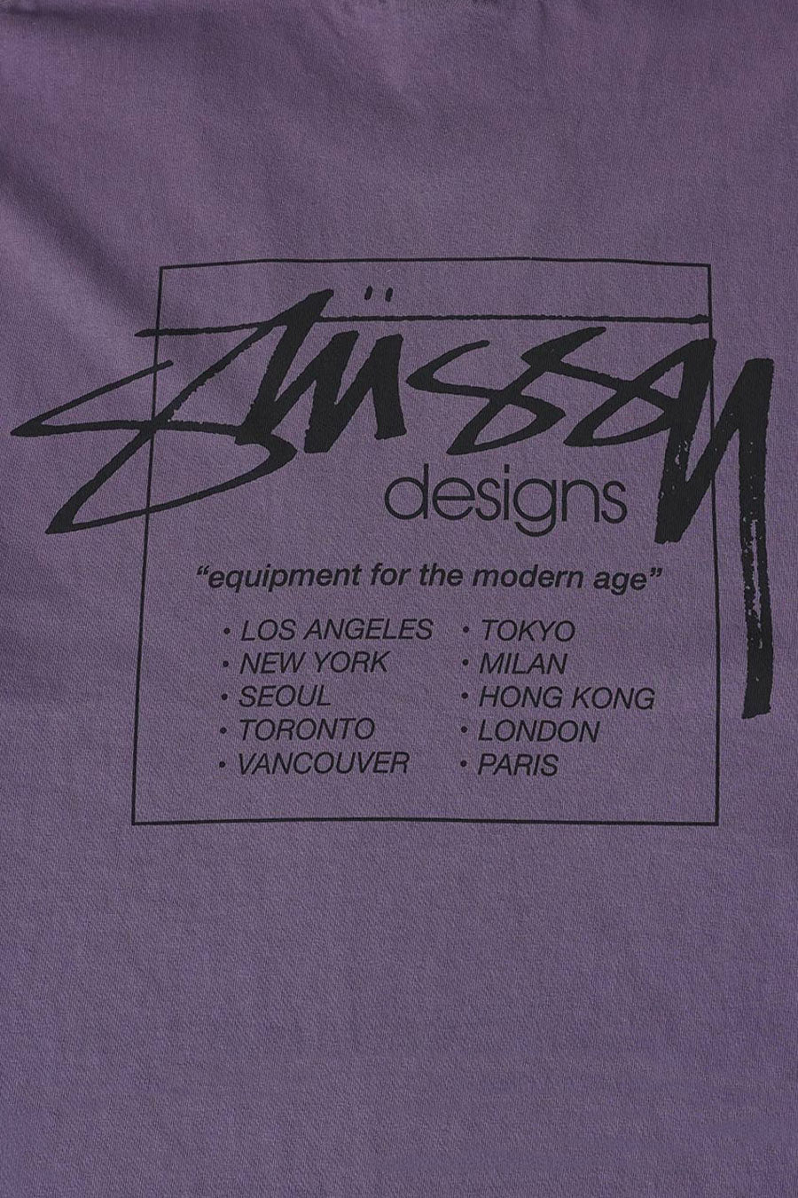 Stussy - MODERN AGE PIG. DYED TEE GRAPE - LE LABO STORE