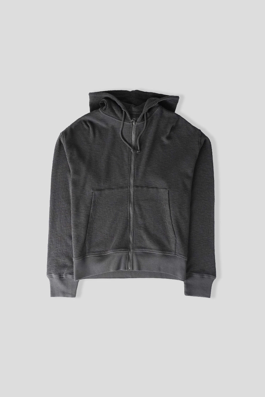 Stussy - HOODIE LIGHT WEIGHT THERMAL NOIR DÉLAVÉ - LE LABO STORE