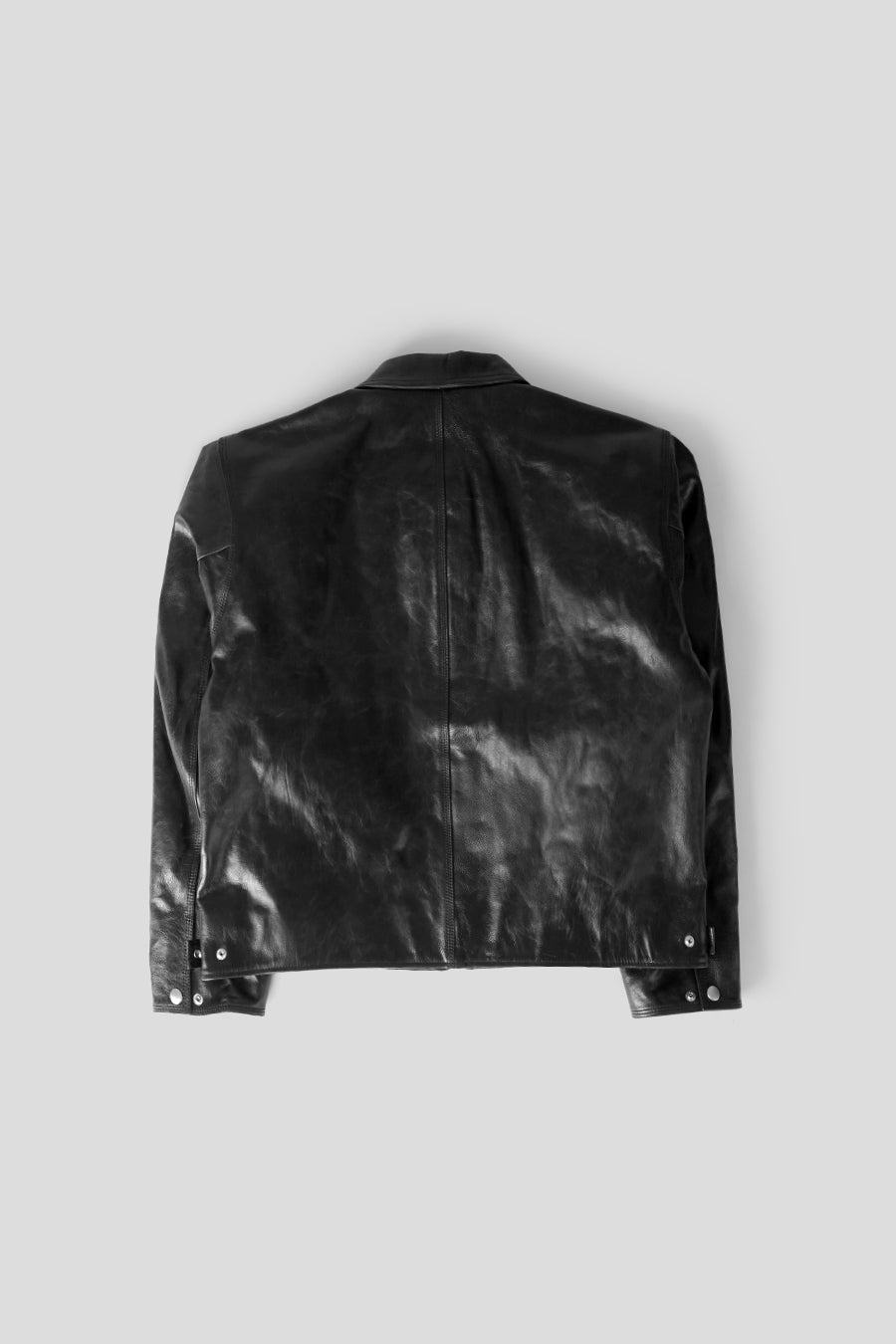 Stussy - BLACK GARAGE LEATHER JACKET - LE LABO STORE