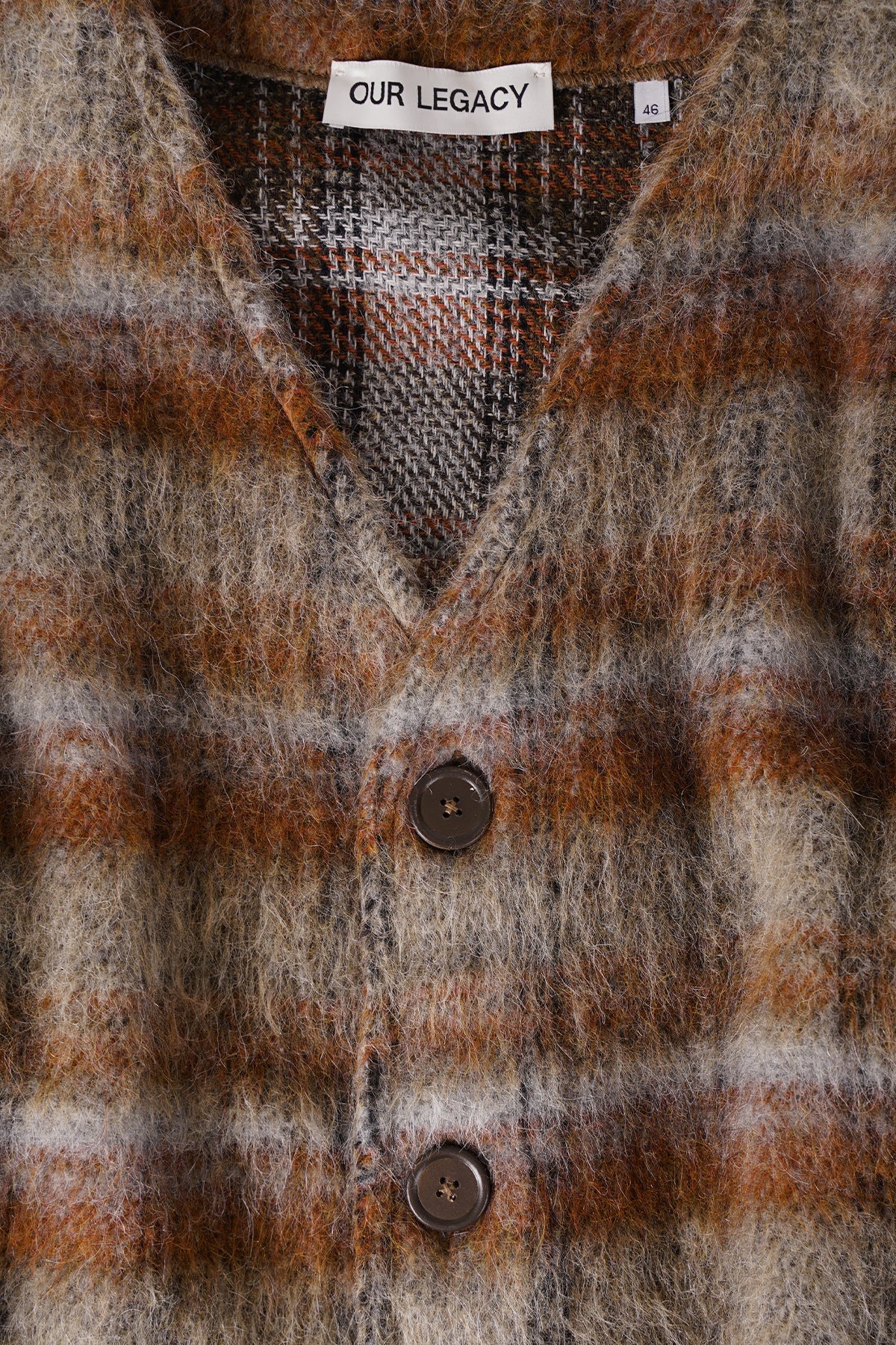 CARDIGAN AMENT CHECK MOHAIR – LE LABO STORE