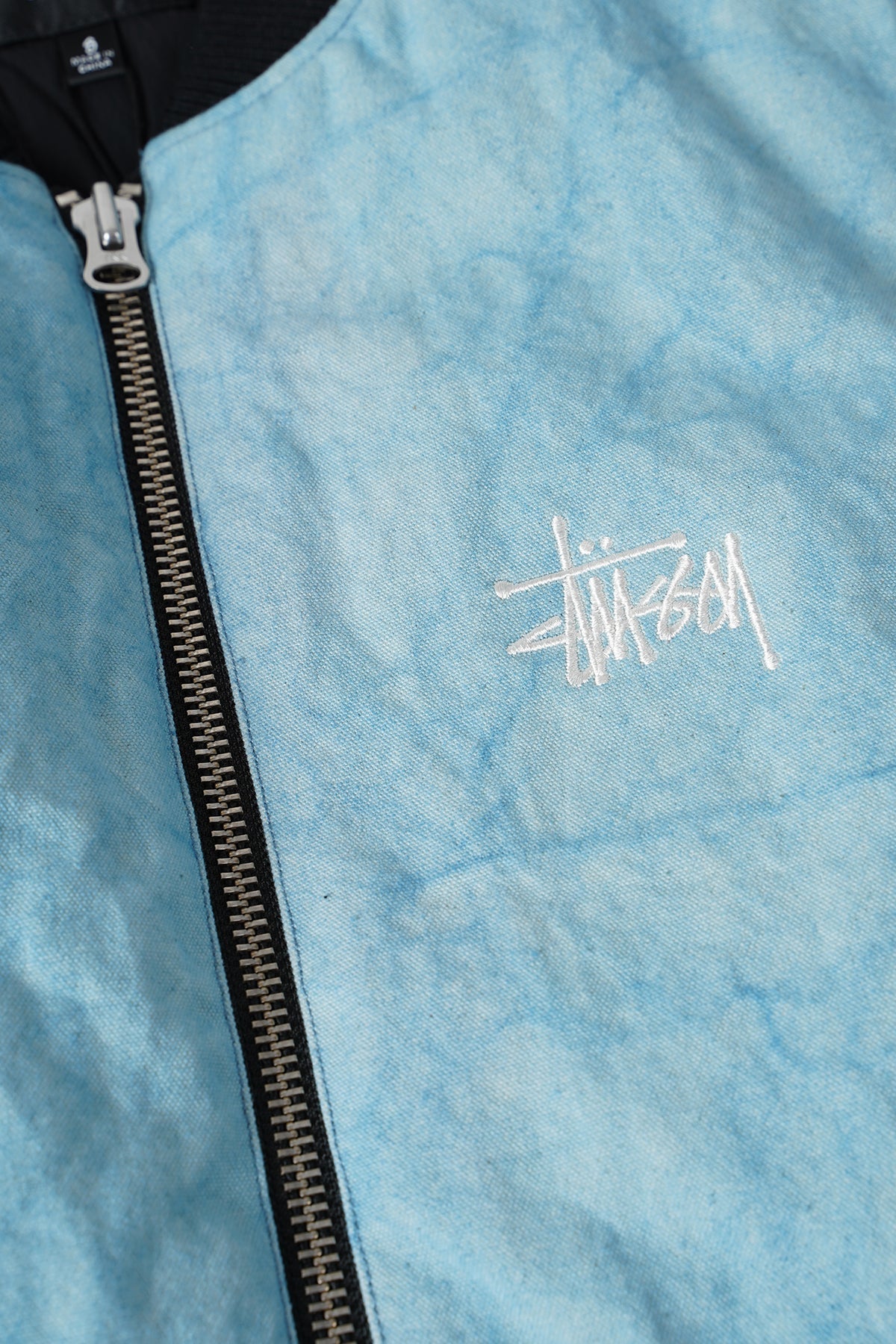 Stussy - WASHED CANVAS PRIMALOFT VEST LIGHT BLUE – LE LABO STORE